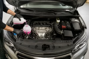 Entretien du moteur ajout de liquide de refroidissement