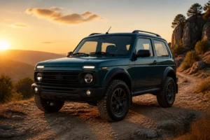 Lada niva 2025 aventure au coucher du soleil