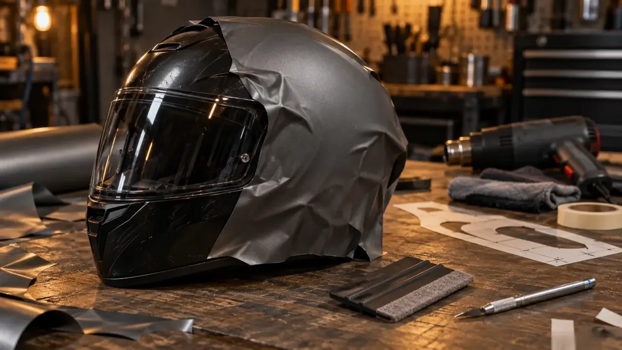 Covering casque moto : un style neuf, une pose qui ne pardonne rien