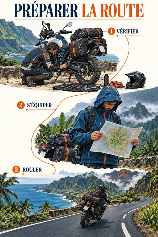 Préparer un road trip à moto à La Réunion entre littoral et routes de montagne