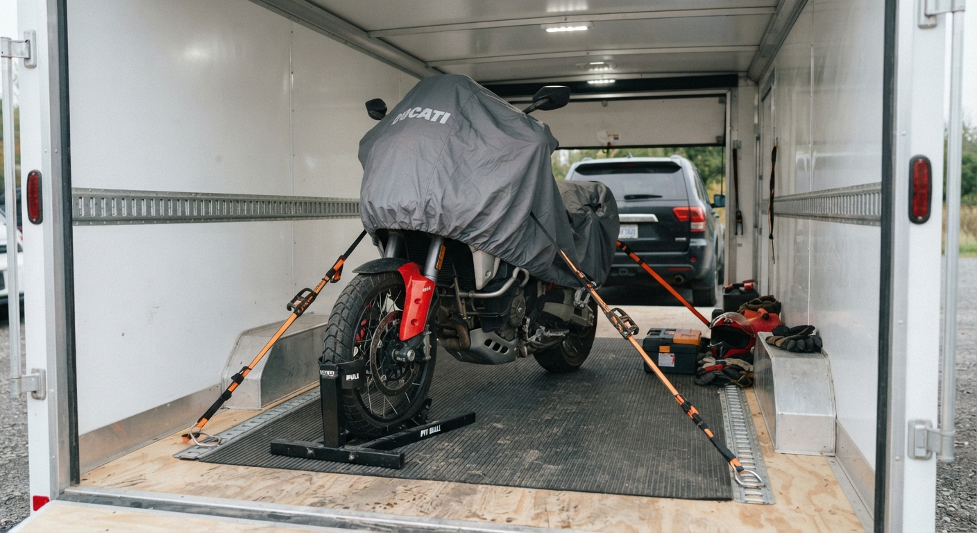 Mes astuces pour protéger sa moto ou son quad pendant le transport