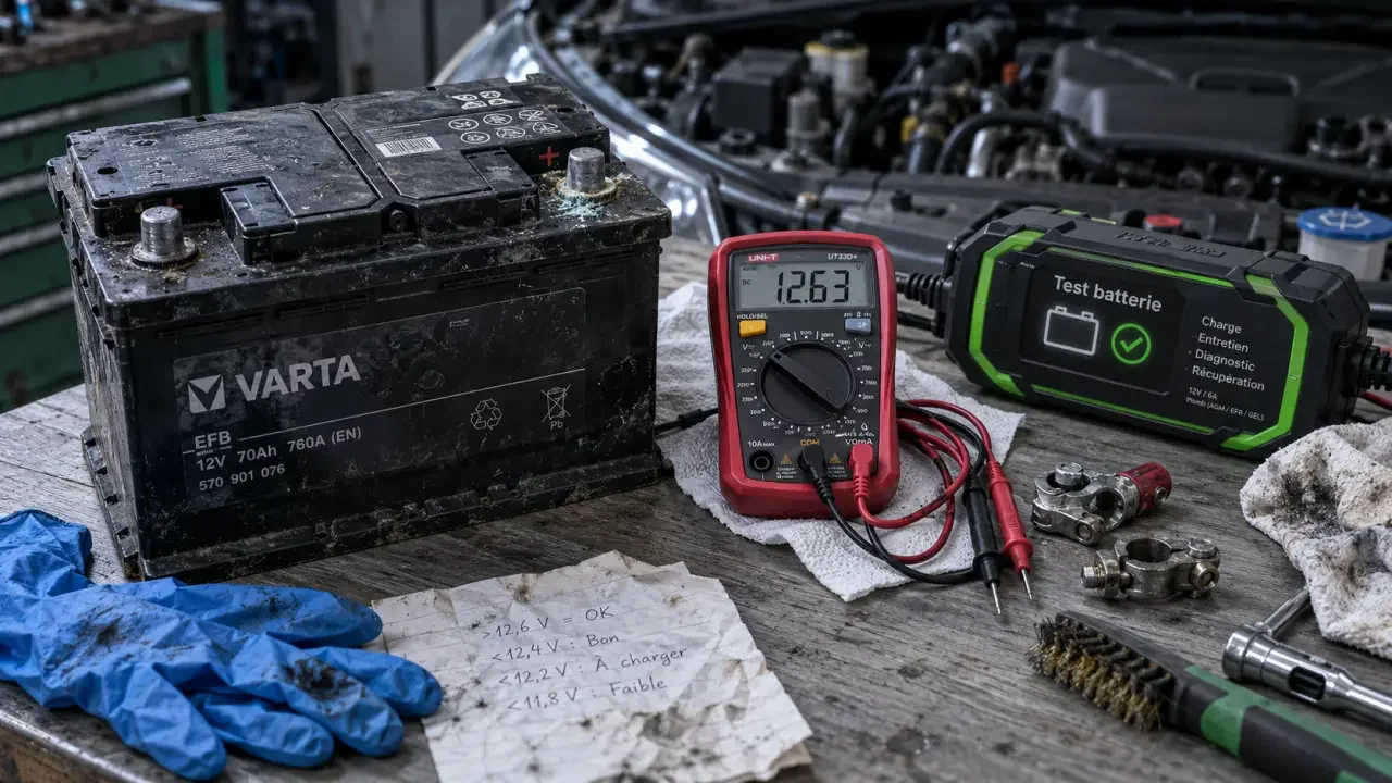 12,4 V au repos, mais une batterie prête pour l’hiver ?